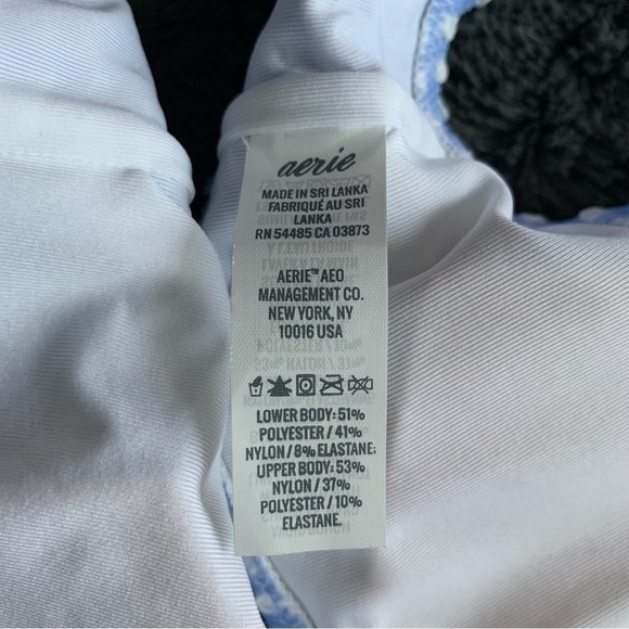 Aerie Seersucker Ruffle Wrap Bikini Top - Picture 6 of 7